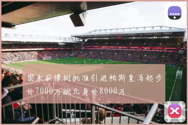 国米获橡树批准引进帕斯皇马起步价7000万欧元身价8000万